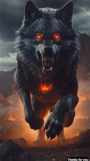 🐺❄️🔥 Fierce Wolf Running at High Speed! | Ice & Red Power Look ⚡ #shorts