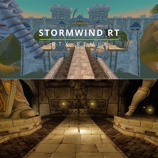 World of Warcraft Classic's Stormwind City Gets NVIDIA RTX Remix Makeover with Full Ray Tracing