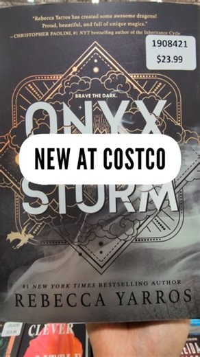 Mr. CME on Instagram: "NEW COSTCO 🇨🇦 Onyx Storm by Rebecca Yarros for $23.99! I couldn't stop reading while in store. The scenes were so eloquently described. So vivid. So raw. Felt like I was there flying with the dragons. This is a great deal at Costco! Spotted at Costco NW Toronto (2260 Islington) and other locations while supplies last. #Costcohaul #CostcoFinds #CostcoCanada #Costcoclearance #Costcoexclusive #OnyxStorm #RebeccaYaros #booktok"