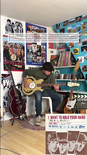 Bassline of The Day: I Want to Hold Your Hand by The Beatles #shorts #thebeatles