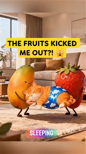 Fruits Evict Sleeping Cat, Throw a Party… and Rot as Karma!