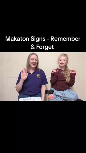 Makaton Signs - Remember & Forget See if you can remember these! #Makaton #WeTalkMakaton #MakatonTutor
