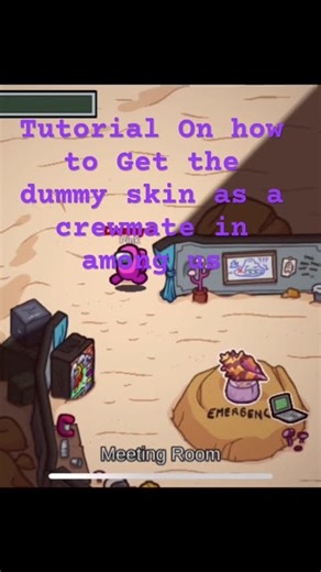 Tutorial on how to get the dummy skin as a crewmate in among us #easy #tutorial #among us