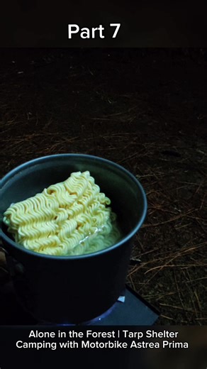 6.5K views · 127 reactions | Day 4 Solo Camping | Alone in the Forest | Tarp Shelter Camping with Motorbike Astrea Prima Part 7 #solocamping #nature #pendakigunung | Fanhil | Facebook