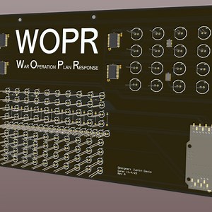 Wargames WOPR prop PCB