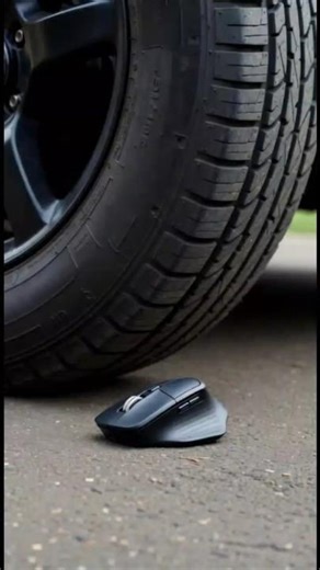 ASMR Car Tire Crushing a Computer Mouse | Satisfying Slow Pressure Destruction