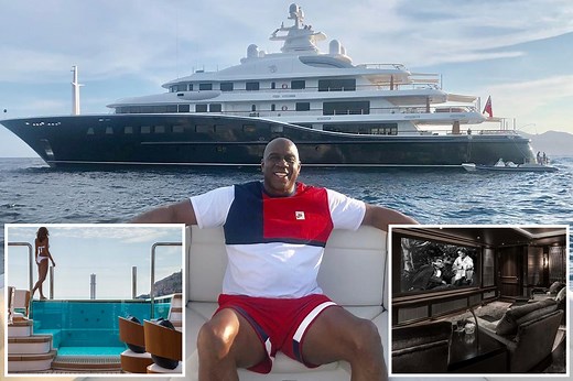 Take of tour of Magic Johnson's stunning $138m yacht, with its own nightclub