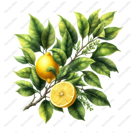 18 Lemon Garland Clipart | Lemon Wreath | Printable Watercolor Clipart | High Quality Jpgs | Digital Download | Paper Craft | Junk Journals - Etsy