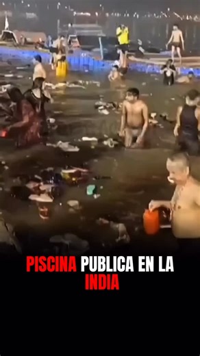 Una piscina publica en la india, algo normal en ese país 😱 #fblifestyle #fyp #latinmusic | Otra vaina TV