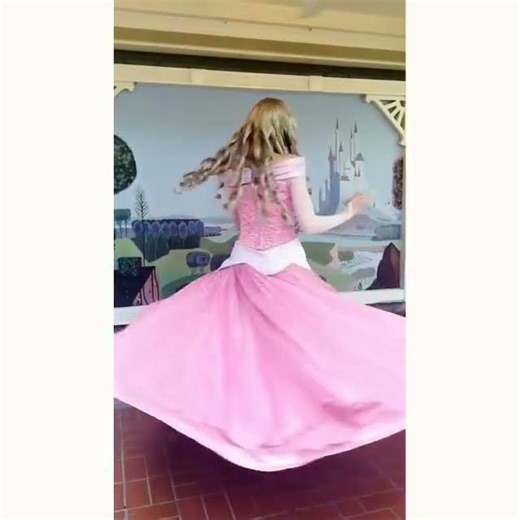 Princess Aurora's Twirl In Slow Motion