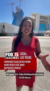 Hard Rock construction site evacuated Monday after reported threat. Worker tells family of shooting threat in text; Hard Rock confirms safety issue but not details. FOX5's Talia Kirkland is at the scene with more. FULL STORY ➡️ Link in bio