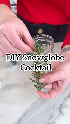1.2K views | Use a rosemary sprig to create a Christmas tree festive holiday drink! #christmastime #holidayparty #christmastree #drinks #hacks | Jeff & Lauren | Facebook