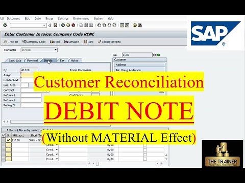 HOW TO ENTER DEBIT NOTE IN SAP| CUSTOMER RECONCILIATION IN SAP | CREDIT NOTE ENTRY IN SAP | #Sapest