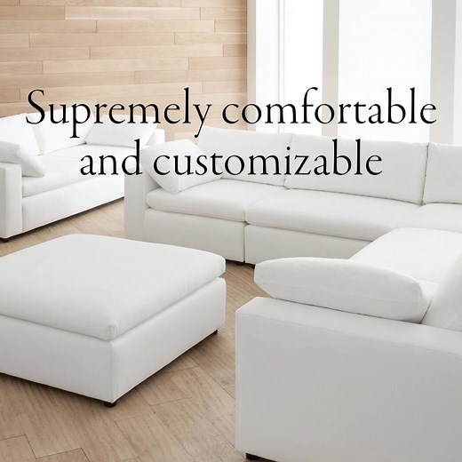 Meet the newest addition to our Dream Sofa Collection—expertly upholstered at our Sutter Street factory to fit your family’s lifestyle. | Pottery Barn