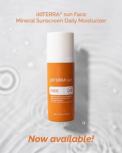 The best sunscreen is one you look forward to using every day. The new doTERRA® sun Face Mineral Sunscreen Daily Moisturizer is a dermatologist-tested moisturizer and SPF 28 broad-spectrum mineral-based sun protector that’s meant to be used every day. It absorbs quickly with no white-cast and makes your complexion look so fresh and hydrated that you might not even want to apply makeup! Learn more at https://loom.ly/eEm9zyA | doTERRA Essential Oils USA