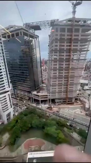 29K views · 87 reactions | Building under construction collapses leaving workers 150m high勞 | Civil Engineering&Architecture | Facebook