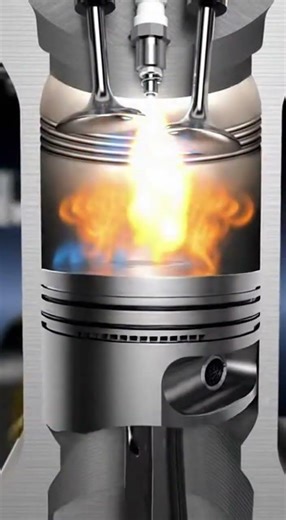 How a Car Engine Works 🚗⚙️ 15 Second Simple Explanation