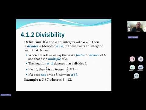 [Arabic] Discrete Structures (CS201) Number Theory 1