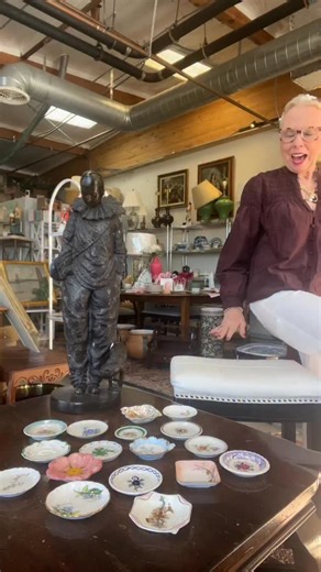 What’s a butter pat? Shop our online store #antique #porcelain #ironstone #thrift #collection | Freighthouse Design and Consign