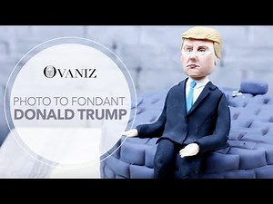Photo to fondant | how to make people out of gum paste | how to make people on cakes Donald trump