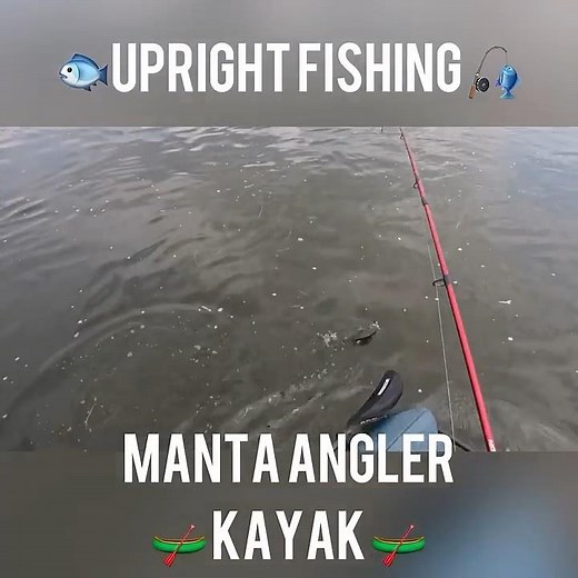 Upright fishing the Lifetime Manta Angler kayak #smallmouthbass #riverfishing #kayakfishing