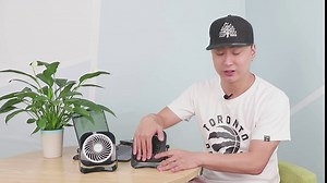 xasla 4 Inch Mini USB Desk Fan Quiet, 2 Speeds, Lower Noise, USB Powered, 360° Up and Down, 3.8 ft Cable, Powerful Desktop Fan for Home Office Room