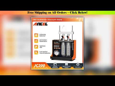 ANCEL JC200 2-Cylinder Fuel Spray Nozzle Machine Fuel Injector Tester Fuel injection volume