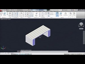 AUTOCAD 3D - BENCH - TUTORIAL 05