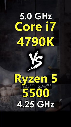 i7 4790K OC vs Ryzen 5 5500 Test in Games