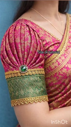 Wow So elegant and popular sleeve design ideas 💯👌 #shorts #tiktok #blouse#blousedesign