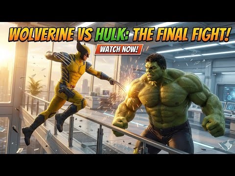 Hulk vs Wolverine | Epic Superhero Fight | Brutal Clash of Strength & Claws