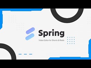 O FUTURO É AGORA: CONHEÇA O SPRING O MAIS NOVO EDITOR DE VÍDEO PARA ANDROID É IOS👍✌️