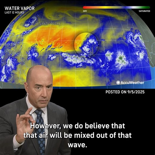 We're tracking a tropical rainstorm that may develop into Gabrielle and reach Caribbean as a hurricane next week. https://bit.ly/4peOn8o | AccuWeather