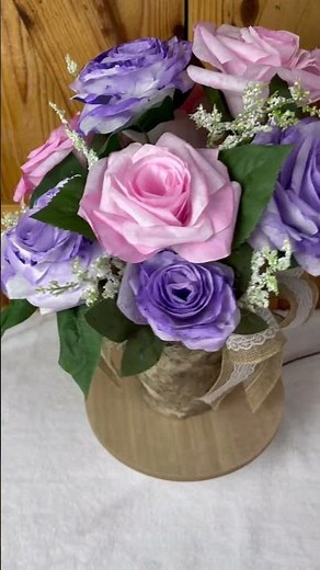 Coffee filter roses, Rose bouquet #diyhomedecor #easycrafts #easydiycrafts #homedecor #victorian