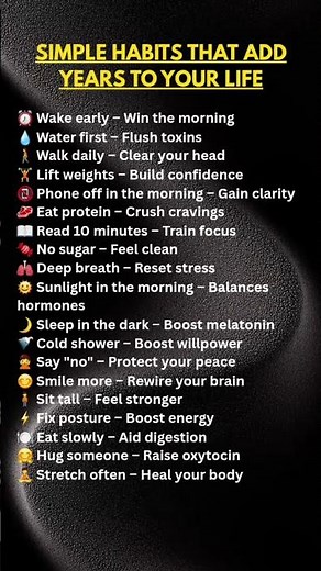 19 Daily Habits That Can Add Years to Your Life | Healthy Lifestyle Tips
