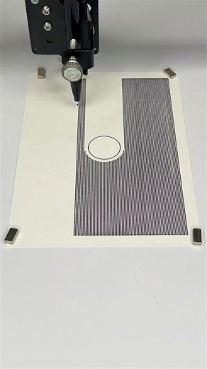 Falling Ball. Pen Plotter Machine iDraw H #lineart #art #drawing