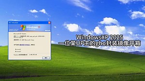 开箱win311的Windows XP 2025