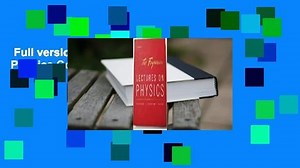 Full version  The Feynman Lectures On Physics Complete