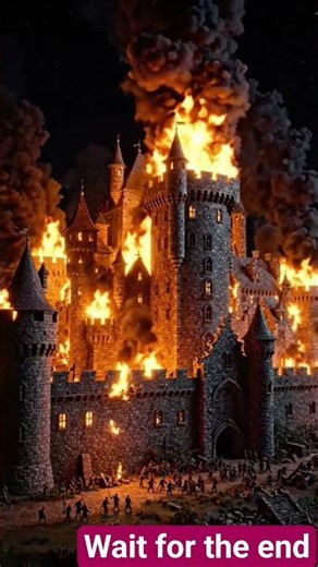 The Most Brutal Castle Attack Ever Recreated ⚔️🔥 #trendingshorts #castledestruction #shorts