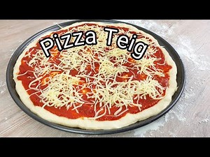 Pizza 🍕einfach selber machen, Pizzateig Grundrezept + Soße