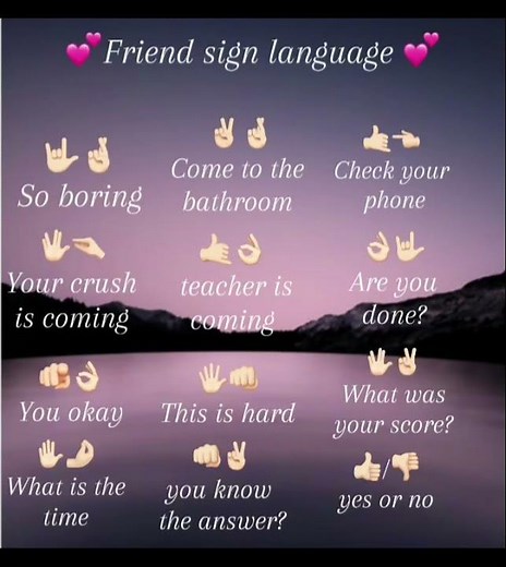 Sign language for besties 🫶 #signlanguage #bff
