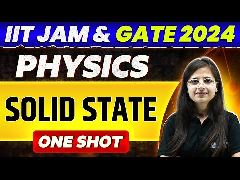 IIT JAM & GATE 2024 : Physics - Solid State Physics in one shot