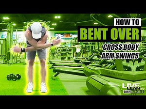 How To Do BENT OVER CROSS BODY ARM SWINGS | Exercise Demonstration Video and Guide