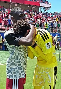 Mahmud Abunada emotional reaction Qatar World Cup save