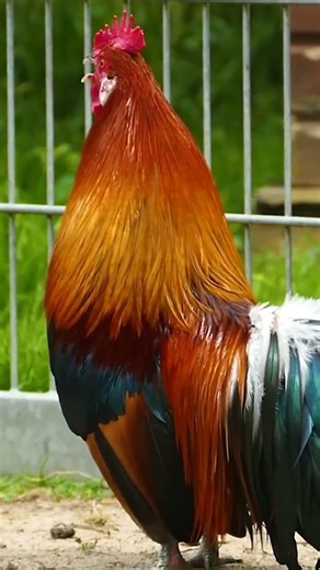 Rooster Animal Sound and Morning Crowing | Beautiful Farm Rooster Call with Natural Sunrise #shorts