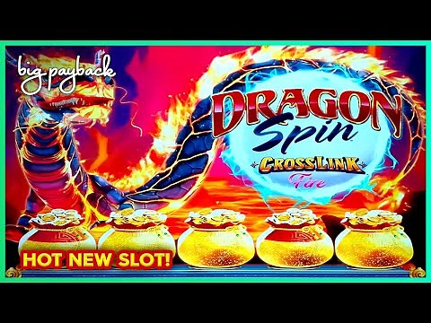 5 GOLDEN POTS on Dragon Spin Crosslink Fire Slots!