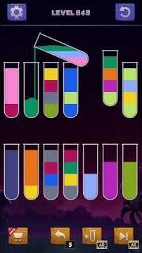 【Water Sort Puzzle】レベル849