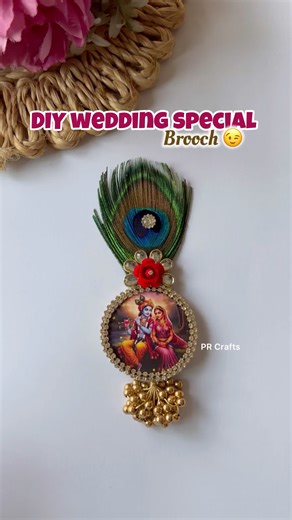 Wedding special brooch ❤️||#diy #wedding #weddingdecoration #weddingspecial #brooch #diycrafts #art