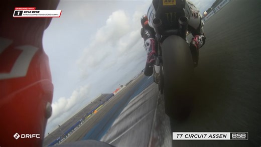 59K views · 1.3K reactions | You have seen the last two laps of the Bennetts BSB Race 3 battle now get the riders' view in the battle for the win at the TT Circuit Assen captured by Drift Innovation! Scott Redding v Leon Haslam v Kyle Ryde Watch highlights tomorrow on free-to-air channel Quest at 11pm | Bennetts British Superbike Championship | Facebook