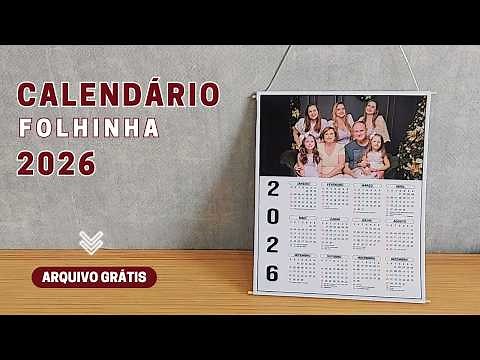 2026 Calendar with Photo Sheet - How to Make